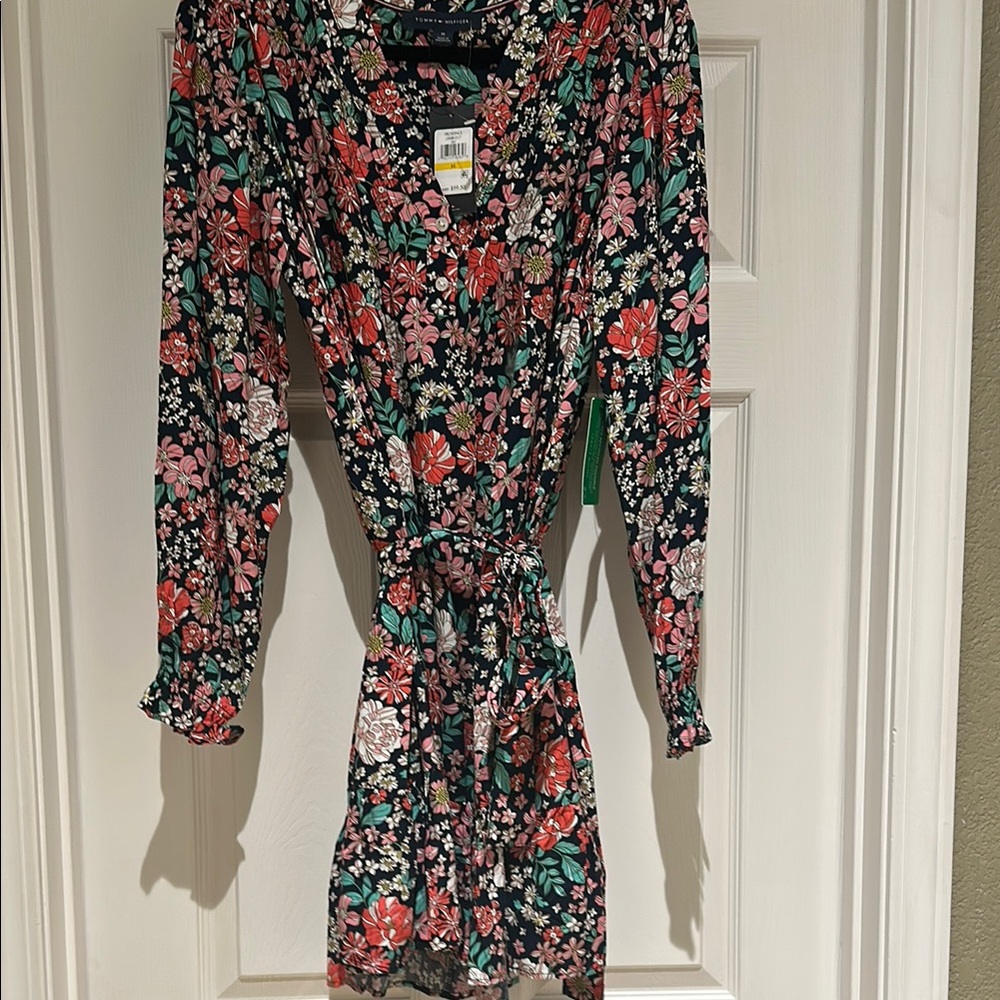 Tommy Hilfiger Print Long Sleeve Dress